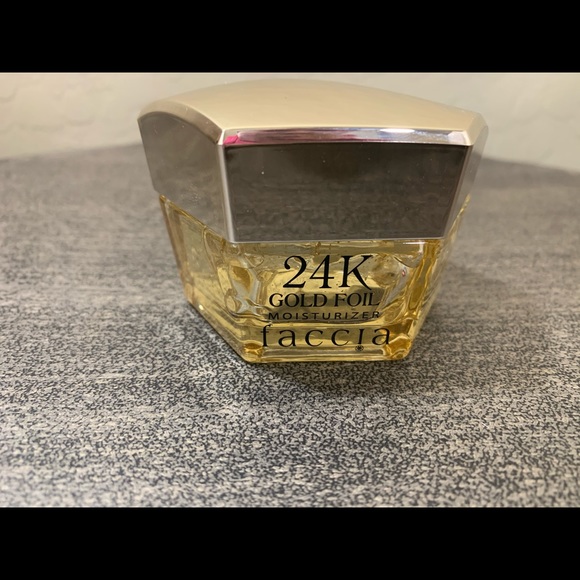 24 K gold foil moisturizer.